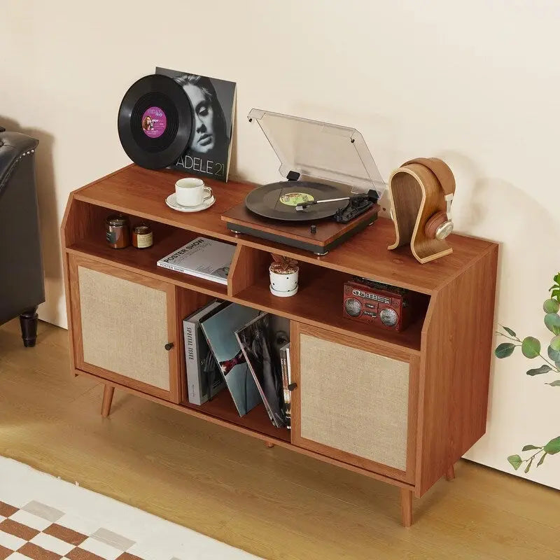 Grand Meuble pour Platine Vinyle - 48,42P x 15,74L x 29,52H
