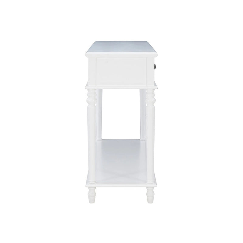 Console en bois blanc