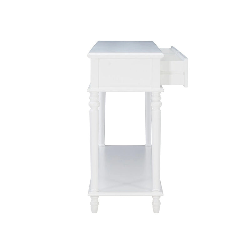 Console en bois blanc