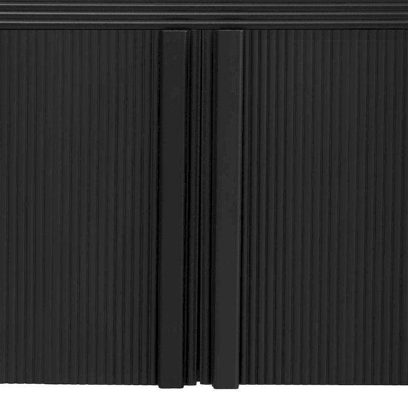 Armoire de rangement rayée à 4 portes
