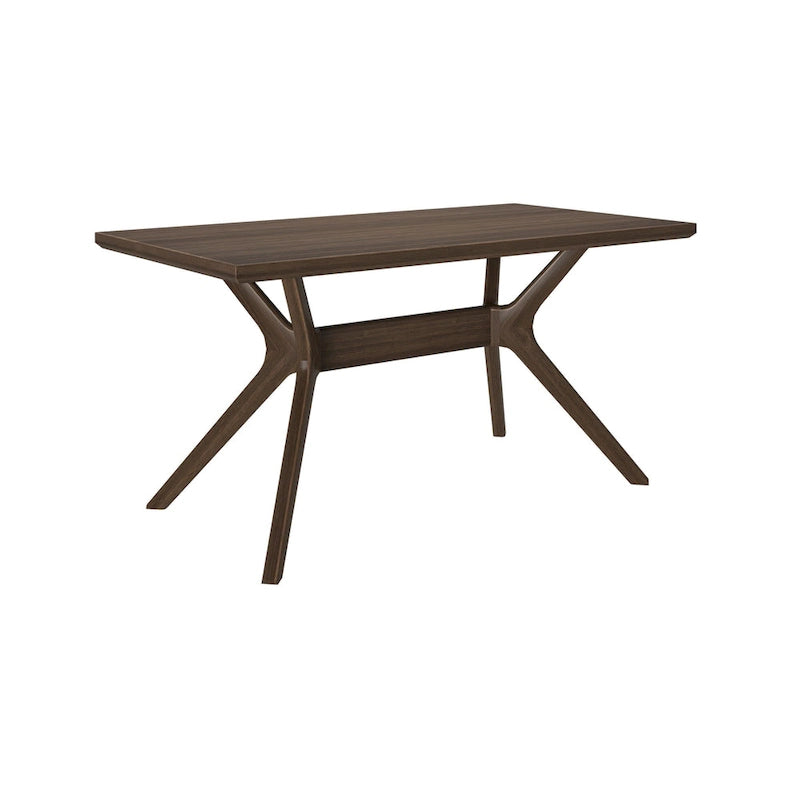 Table à manger rectangulaire à piètement croisé