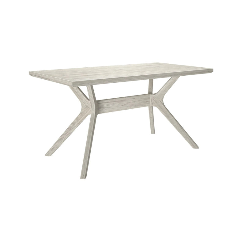 Table à manger rectangulaire à piètement croisé