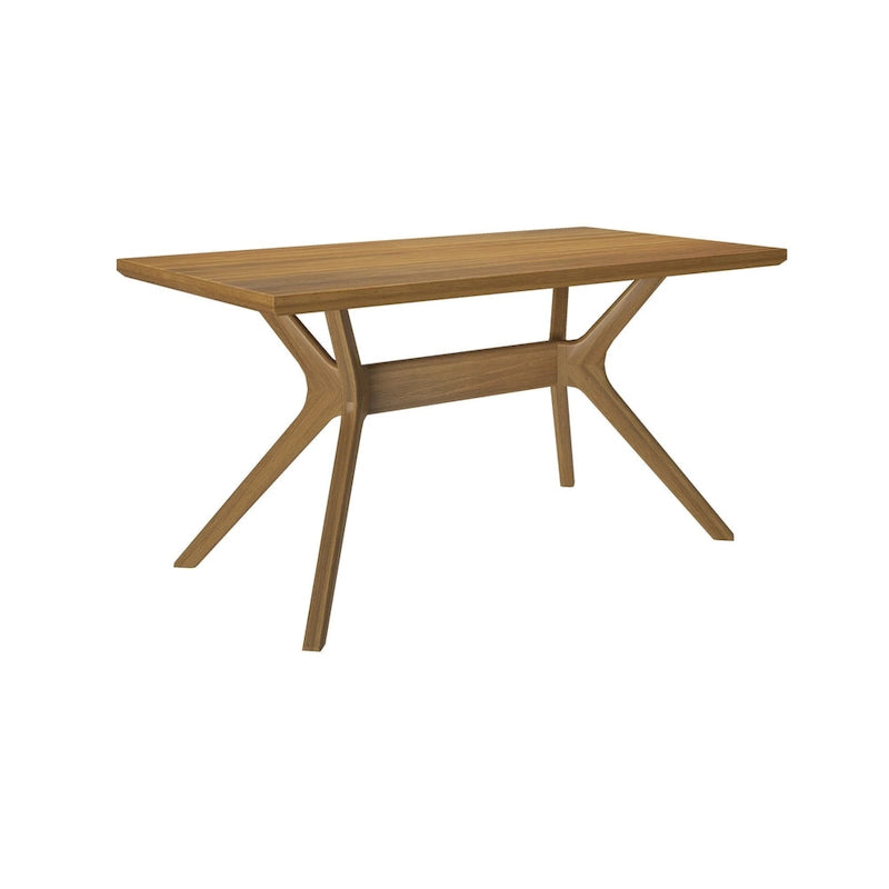 Table à manger rectangulaire à piètement croisé