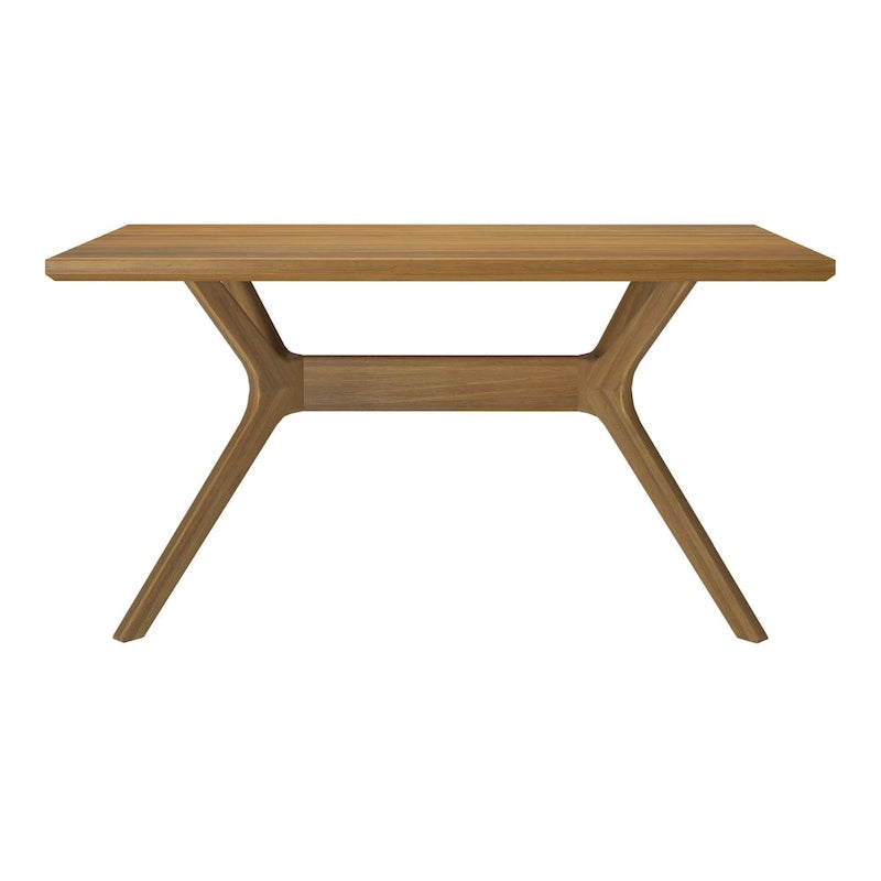Table à manger rectangulaire à piètement croisé