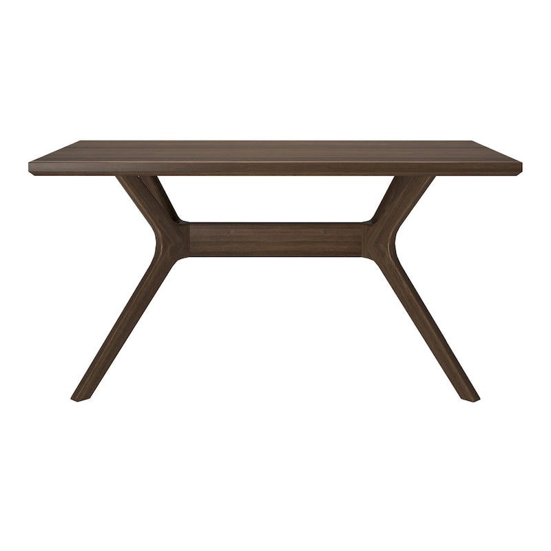 Table à manger rectangulaire à piètement croisé