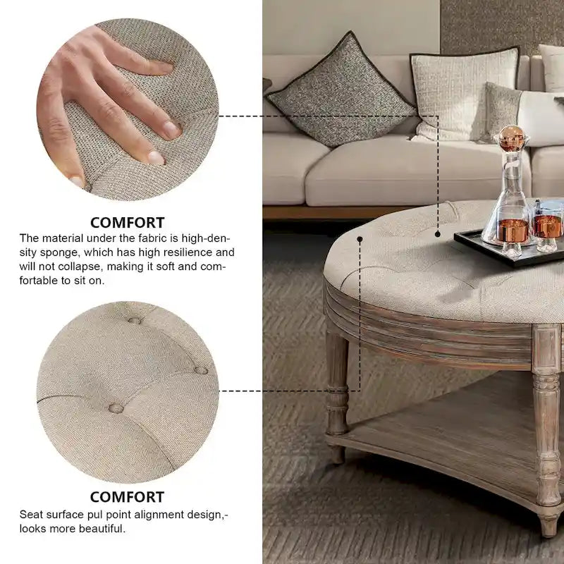 Table basse ronde grande