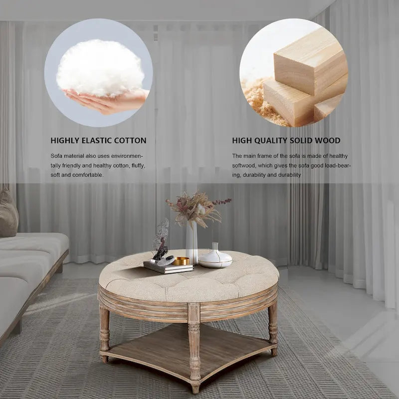 Table basse ronde grande