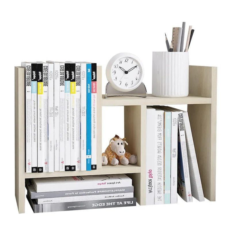 Étagère de Rangement de Bureau en Bois avec Rangement