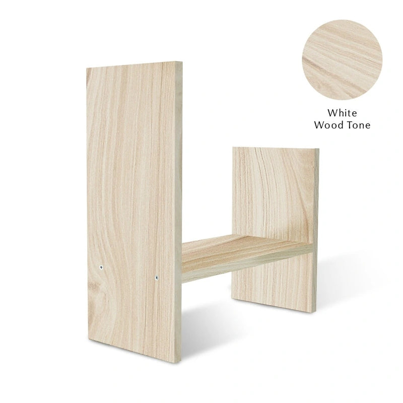 Étagère de Rangement de Bureau en Bois avec Rangement