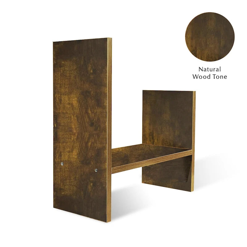 Étagère de Rangement de Bureau en Bois avec Rangement