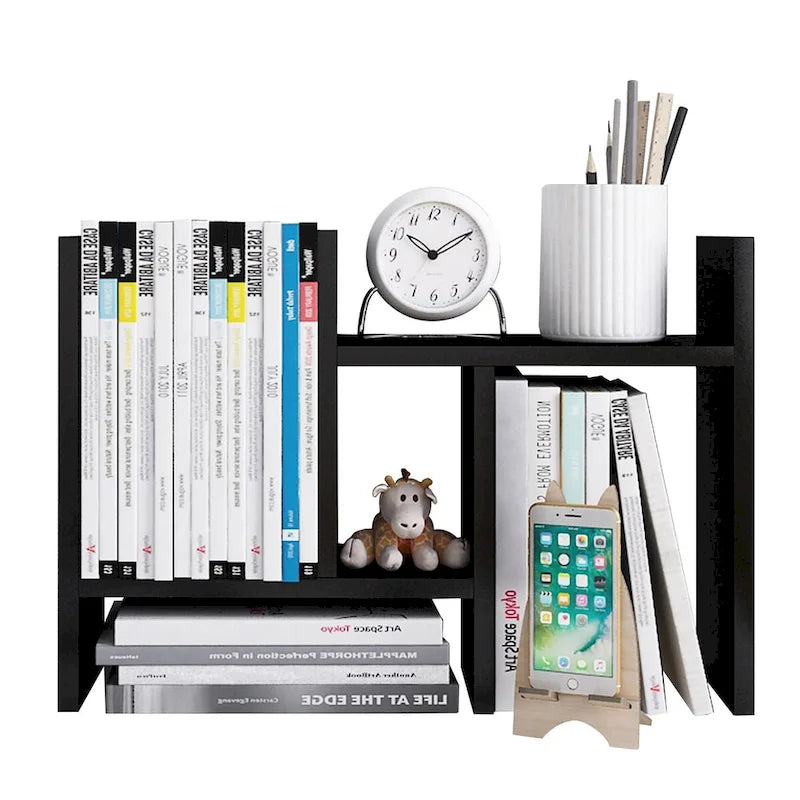 Étagère de Rangement de Bureau en Bois avec Rangement