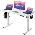 Bureau d'ordinateur 48 x 24 pouces, électrique, réglable en hauteur
