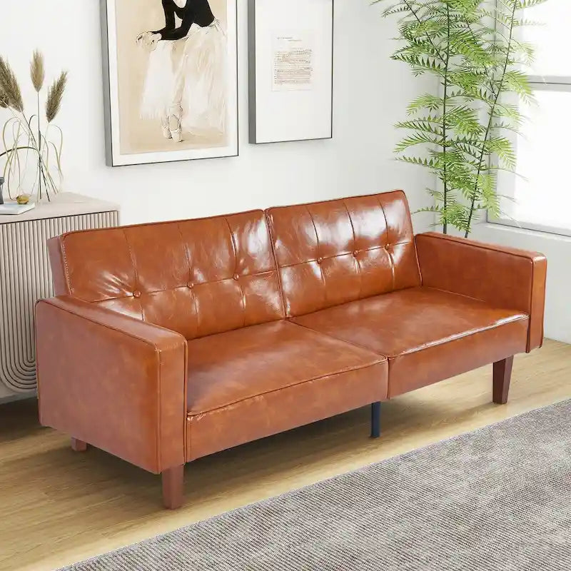 Canapé-lit futon en mousse à mémoire de forme convertible pour salon - 68.11*30.11*28.74