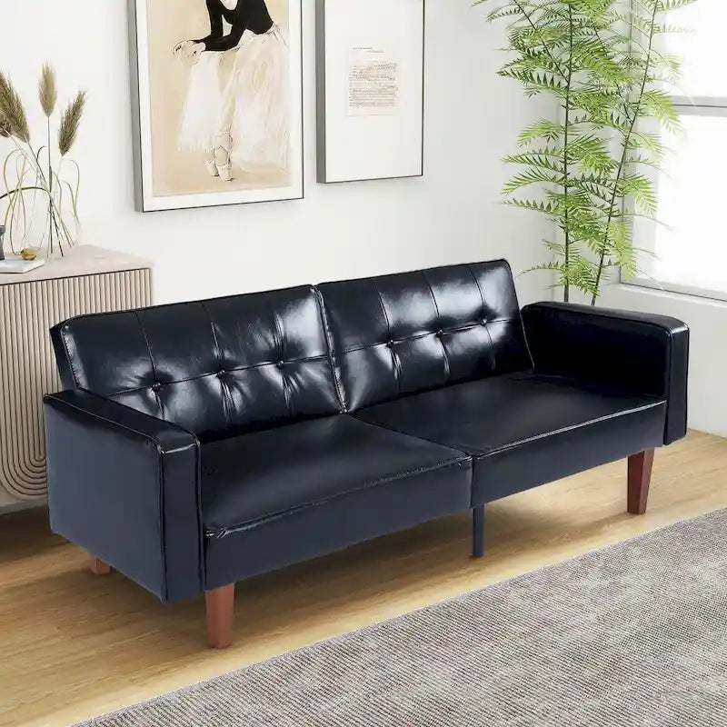 Canapé-lit futon en mousse à mémoire de forme convertible pour salon - 68.11*30.11*28.74