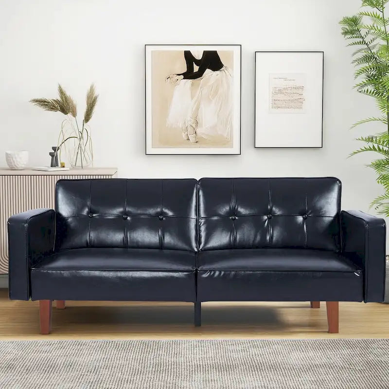 Canapé-lit futon en mousse à mémoire de forme convertible pour salon - 68.11*30.11*28.74