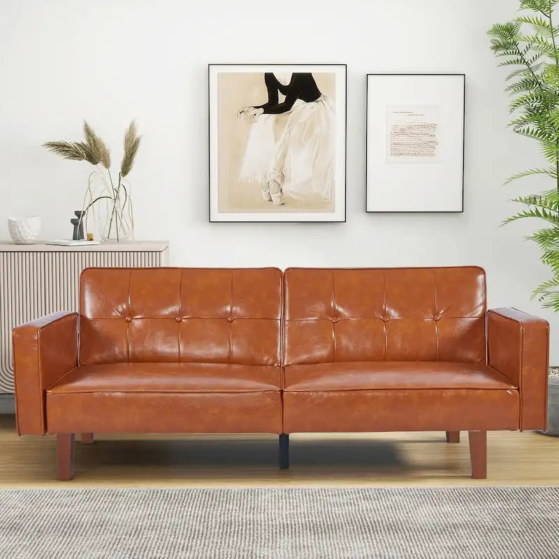 Canapé-lit futon en mousse à mémoire de forme convertible pour salon - 68.11*30.11*28.74