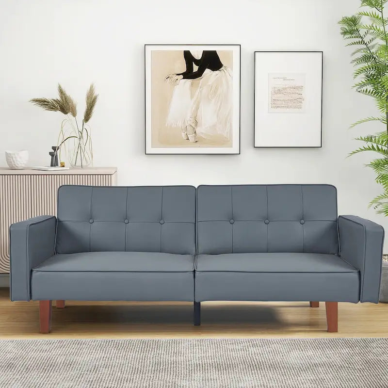 Canapé-lit futon en mousse à mémoire de forme convertible pour salon - 68.11*30.11*28.74