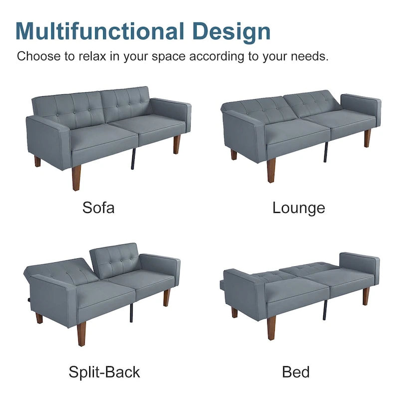 Canapé-lit futon en mousse à mémoire de forme convertible pour salon - 68.11*30.11*28.74