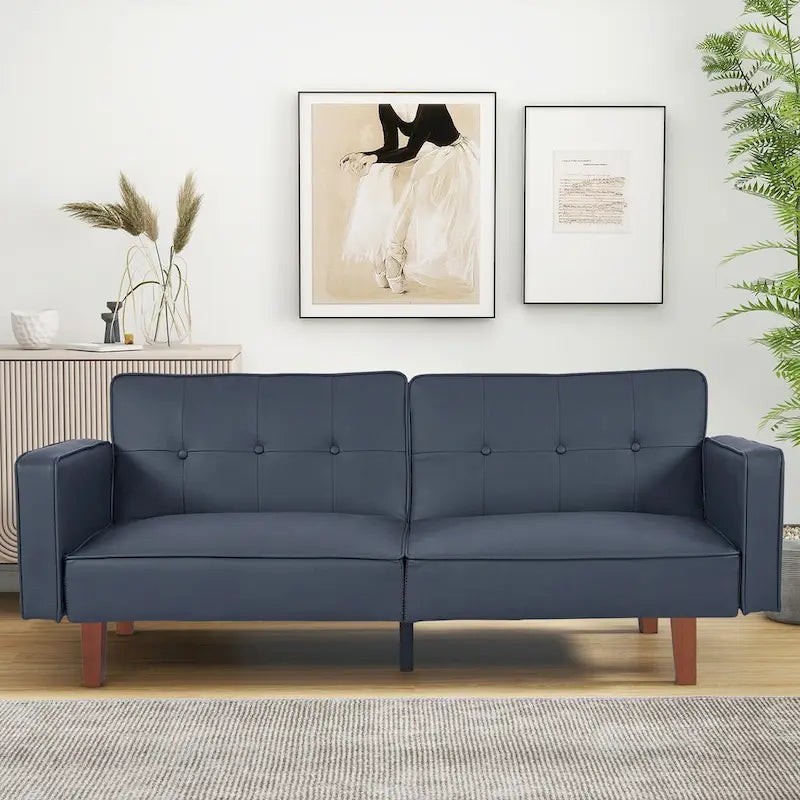 Canapé-lit futon en mousse à mémoire de forme convertible pour salon - 68.11*30.11*28.74