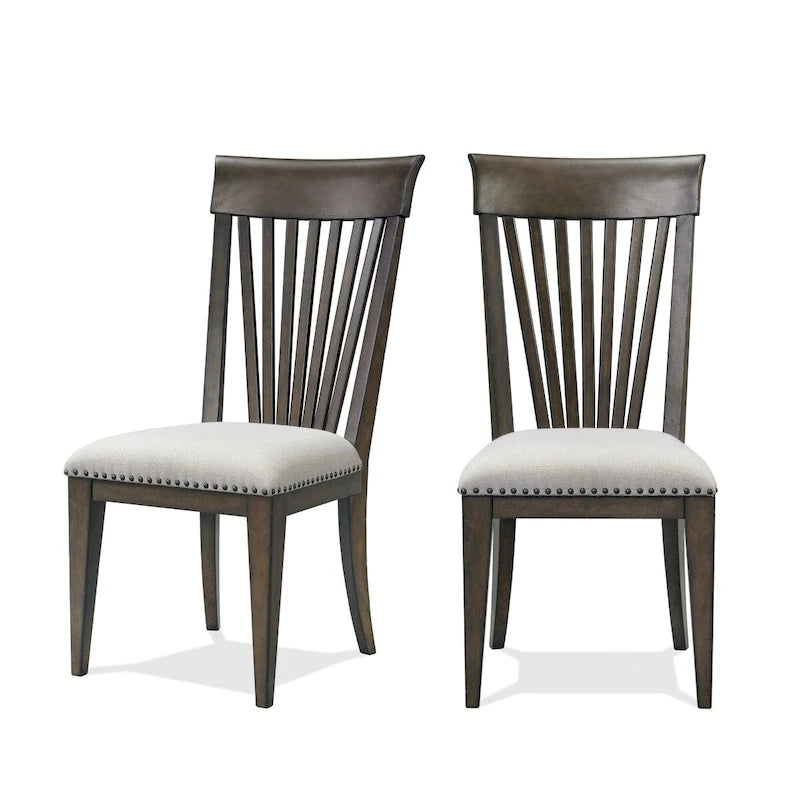 Chaises de salle à manger capitonnées avec clous décoratifs, pour coin repas, cuisine, salon