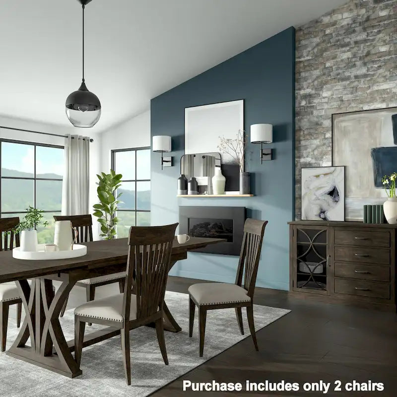 Chaises de salle à manger capitonnées avec clous décoratifs, pour coin repas, cuisine, salon