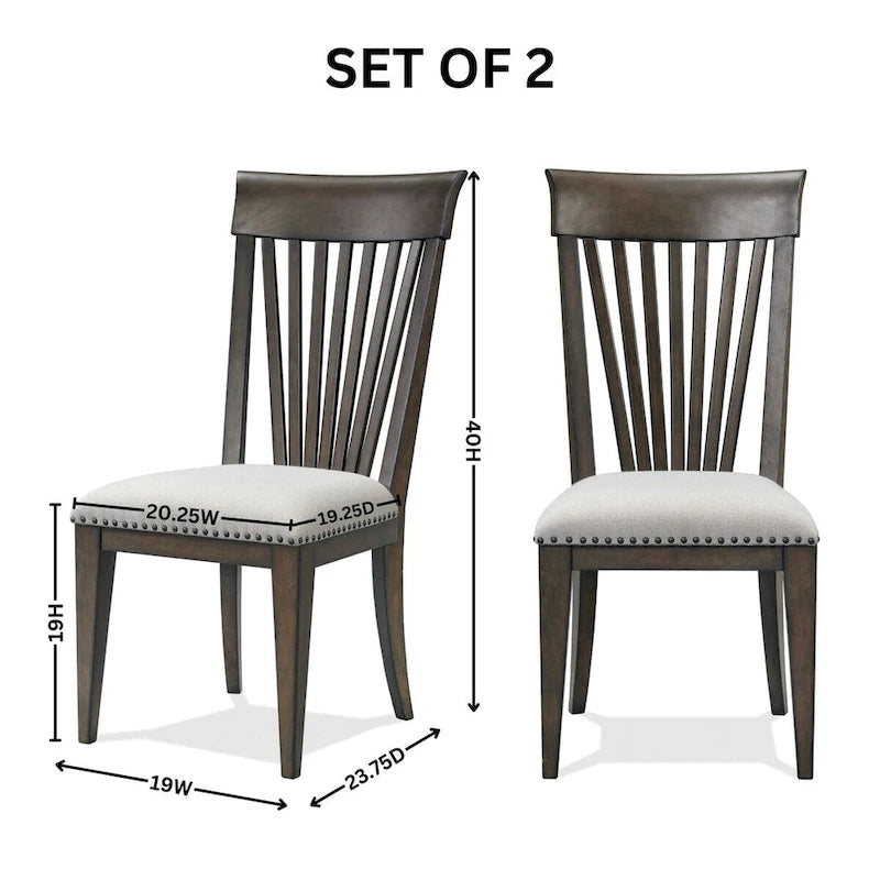 Chaises de salle à manger capitonnées avec clous décoratifs, pour coin repas, cuisine, salon