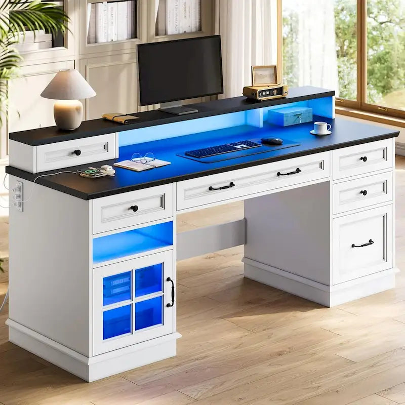 Tiroirs de bureau de direction Meuble de rangement pour bureau à domicile