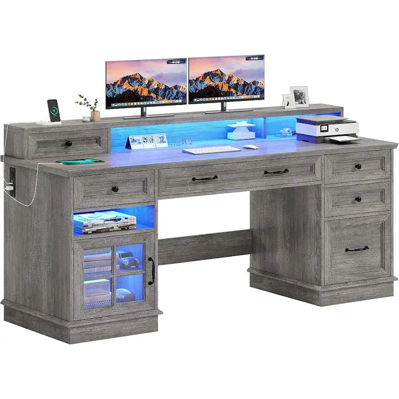Tiroirs de bureau de direction Meuble de rangement pour bureau à domicile