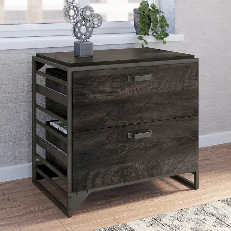 Classeur latéral gris rustique